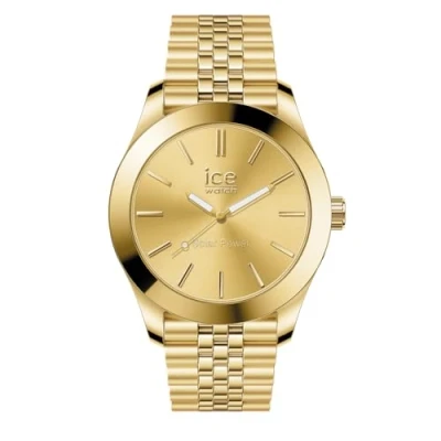 Abbildung von ICE Watch steel Gold Damenuhr mit Metallarmband 023791 (Small)