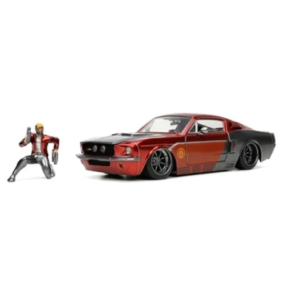 Abbildung von Jada Toys Marvel Star Lord 1967 Ford Mustang 1:24 Spielzeugauto Modellauto