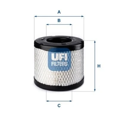Abbildung von UFI 27.E50.00 Luftfilter 80 168 Filtereinsatz OPEL: Monterey B