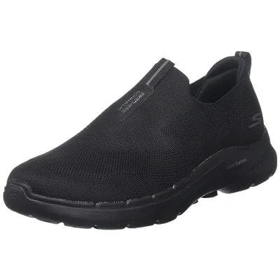 Abbildung von Skechers Herren GO Walk 6 Sneakers,Sports Shoes, Black Textile, 42.5 EU