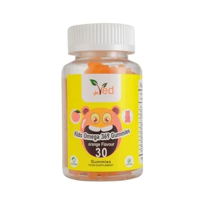 Abbildung von Ved Kids Omega 3 6 9 Gummies für Nahrungsergänzungsmittel, Energie und Immunsystem Vegan 15 Tage Vorrat, 30 kaubare Vitamingummis Kinder. (15 Vorrat)