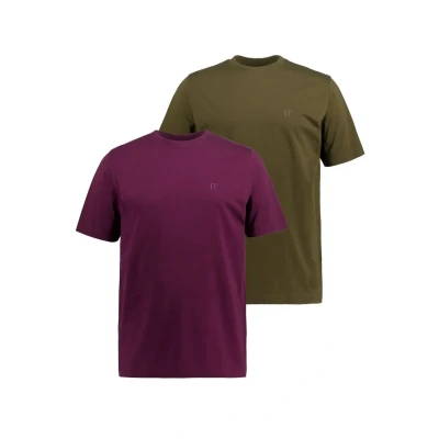 Abbildung von JP1880 Tshirt basic, Herren, Größe: 3XL, Aubergine