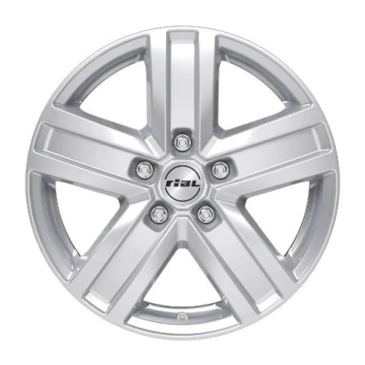 Abbildung von RIAL 5 loch 16Zoll 160mm Alufelge Transporter Polarsilber TP65660FT11 Felge