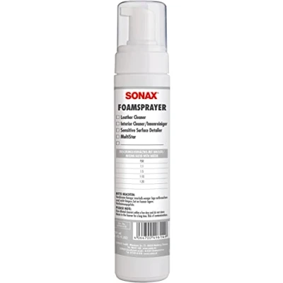 Abbildung von SONAX FoamSprayer (250 ml) Schaumsprüher erzeugt einen voluminösen, lange stehenden Schaum. Verwendbar im Fahrzeuginnenraum Art Nr. 04961410
