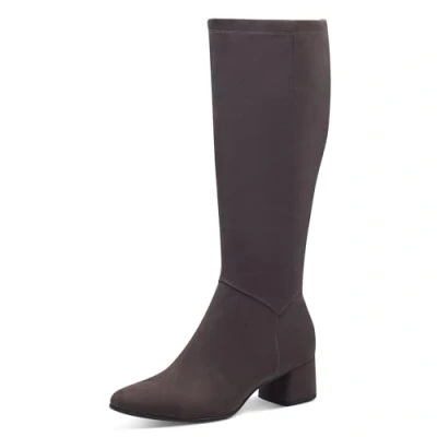 Abbildung von MARCO TOZZI Damen Hohe Stiefel mit Absatz Elegant Spitz, Grau (Anthracite), 41 EU