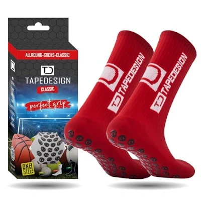 Abbildung von Tapedesign Allround Classic Socken Sportsocken, Herren, Größe: One Size, Red