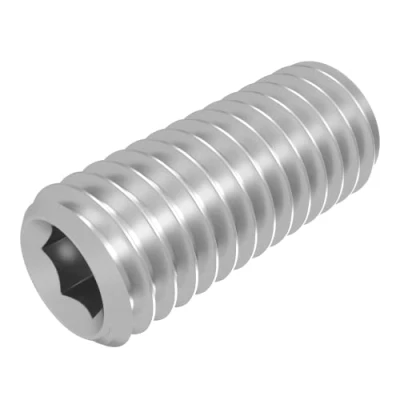 Abbildung von SECCARO Gewindestift mit Kegelkuppe M8 x 20 mm, Edelstahl V2A VA A2, DIN 913 / ISO 4026, Innensechskant, Stück
