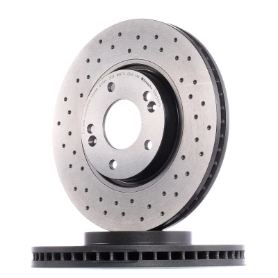 Abbildung von BREMBO XTRA LINE 09.A532.1X Bremsscheibe 300 28 5 gelocht/innenbel. beschichtet hochgekohlt mit Schrauben HYUNDAI: ix35, i40 Estate, Tucson