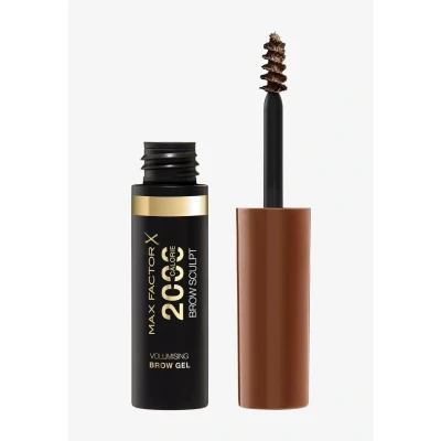 Abbildung von Max Factor 2000 Calorie Volumising Brow Sculpt Gel, Long Lating, Plumped &amp; Fuller Looking Brows, Waterproof, Smudge Proof, Shapes Intensifies, 003 Brown, 4.5 ml