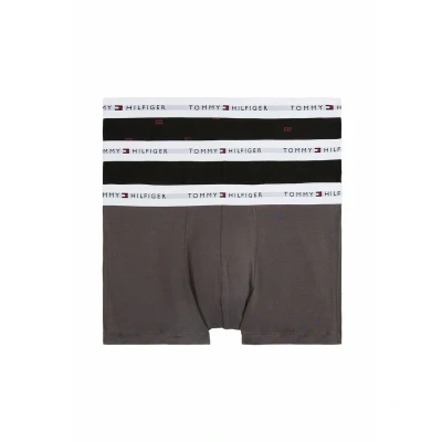Abbildung von Tommy Hilfiger Signature 3P Trunk Print Panties, Herren, Größe: Large, Black dk ash pink flag