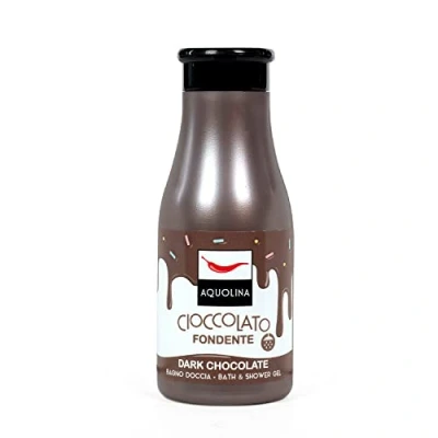 Abbildung von Aquolina Duschgel dunkle Schokolade. Cremiges, leichtes Schaumbad, das schnell aufgenommen wird 250 ml
