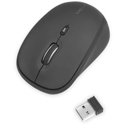 Abbildung von LogiLink ID0193 Ergonomische Funk Maus, 2.4 GHz, 1600 DPI, Schwarz