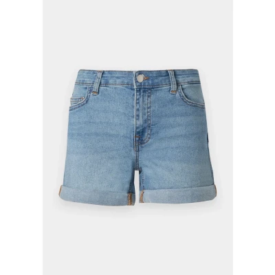 Abbildung von JdY Damen Jeansshorts mit Umschlag und klassischem Five Pocket Design, Farben:Blau 3, Größe:M