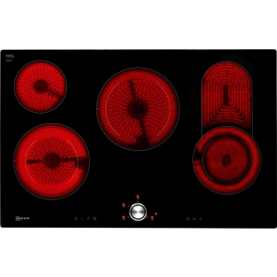 Abbildung von Neff T18PT16X0 Elektrokochfeld N70 / 80cm TwistPad Bräterzone Glaskeramik flächenbündig, Schwarz