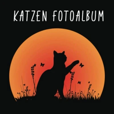 Abbildung von Katzen Fotoalbum: Katzenalbum zum Ausfüllen Erinnerungsalbum für Katzenbesitzer
