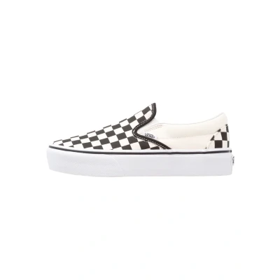 Abbildung von Vans Classic Slipon Platform Sneaker low black/white, Damen, Größe: 37, Black/white Textil