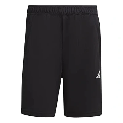 Abbildung von adidas Herren Train Essentials All Set Training Shorts Boardshorts, Black/White, L Tall