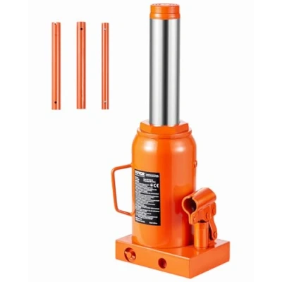 Abbildung von VEVOR hydraulischer Wagenheber 30 t Stempelwagenheber Flaschenwagenheber mit 285 475 mm Hubbereich und 3 teiligem langem Griff, für Auto Pickup LKW Wohnmobil Autoreparatur Industrietechnik