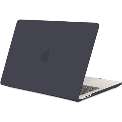 Abbildung von TECOOL Hülle für MacBook Pro 13 Zoll 2017 2022 (M2 M1 A2338/A2289/A2251/A2159/A1989/A1706/A1708), Ultradünne Schutzhülle Hartschale Case, Mattes Hellschwarz