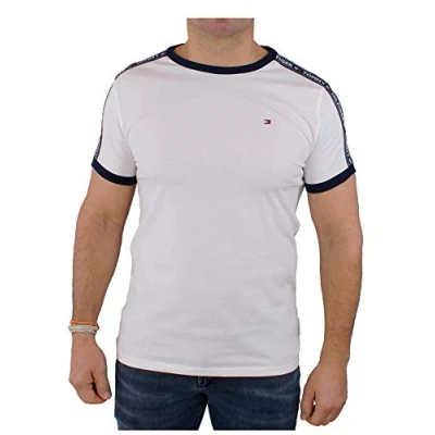 Abbildung von Tommy Hilfiger TEE Nachtwäsche Shirt, Herren, Größe: Small, White