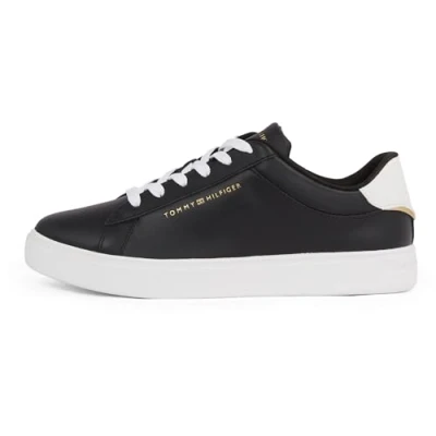 Abbildung von Tommy Hilfiger Damen Court Sneaker Essential Low Top, Schwarz (Black), 37