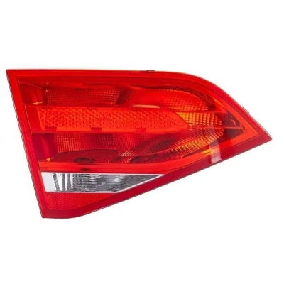 Abbildung von HELLA 2TZ 009 687 091 Rückleuchte links innerer Teil P21W, W16W 12 glasklar, Rot mit Glühlampen Lampenträger AUDI: A4 B8 Saloon