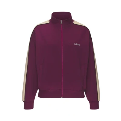 Abbildung von s.Oliver Sweatjacke, Damen, Größe: 32/34, Dunkelrot