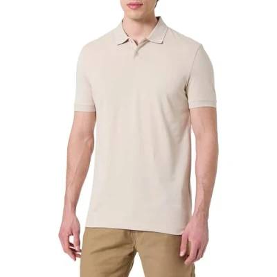 Abbildung von BOSS PIO Poloshirt, Herren, Größe: Small, Open beige