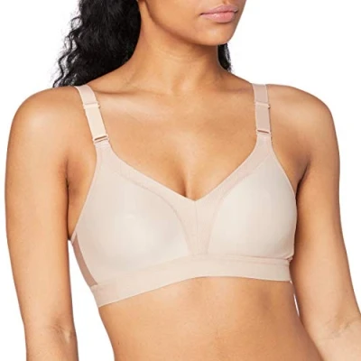 Abbildung von triaction by Triumph Wellness Sportbh mit starker Stützkraft, Damen, Größe: 70F, Neutral beige