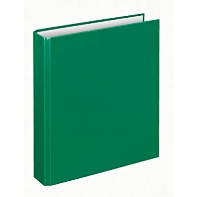 Abbildung von VELOFLEX 1153040 Ringbuch Basic, DIN A5, 1 Stück, grün, Füllhöhe 25 mm, Ringordner mit 4 Ring Mechanik, Ordner schmal