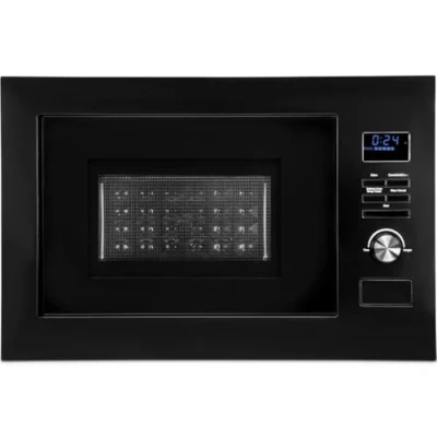 Abbildung von Bomann® 3in1 Einbau Mikrowelle mit Grill und Heißluft Microwave 25L Garraum 8 Automatikprogramme Auftaufunktion inkl. Grillrost Drehteller (Ø 27 cm) 900W MWG 3001 H EB schwarz matt