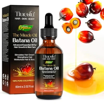 Abbildung von Batana öl für Haare, Oil Organic for Hair Growth, 100% natürliches und reines Öl, Haarwachstumsöl, Kopfhautpflege, feuchtigkeitsspendende ätherische Öle, 60 ml