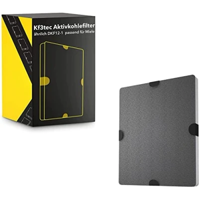 Abbildung von KF3TEC® Aktivkohlefilter ähnlich DKF12 1 bzw. 6228731, passend für Miele Dunstabzugshauben DA269 4 / DA279 DA390 DA420 28996265D (1er pack)