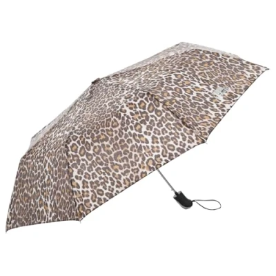 Abbildung von Trespass Maggiemay, Leopard Print, Regenschirm mit Schutzhülle, Braun