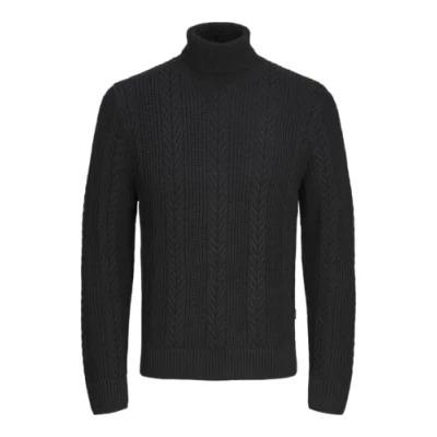Abbildung von JACK&amp;JONES Herren Jcocipher Knit Roll Neck Strickpullover, Black, Medium