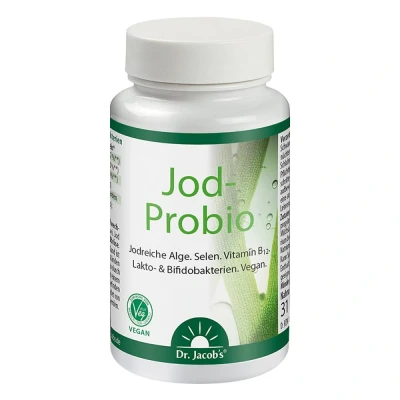 Abbildung von Dr. Jacob&#039;s Jod Probio Selen B12 Milchsäurebakterien vegan