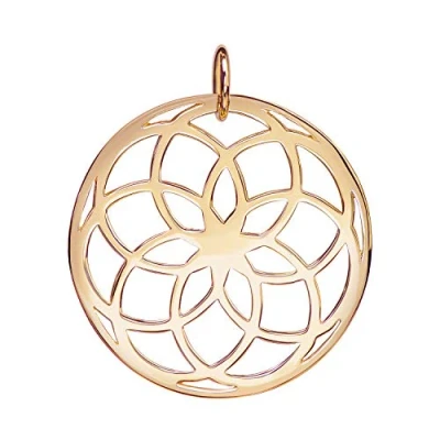 Abbildung von Materia Lebensblume Schmuck vergoldet Anhänger Silber 925 rosegold KA 278 Rose