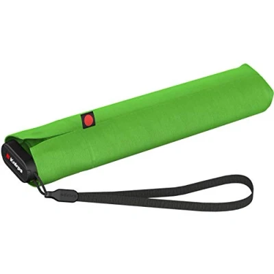 Abbildung von Knirps Taschenschirm Ultra US.050 Slim Manual leicht und flach Sturmfest Windproof 21 cm Grün