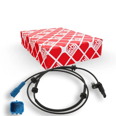 Abbildung von FEBI BILSTEIN 46261 ABS Sensor Vorderachse links, rechts mit Schraube 1300 Blau PEUGEOT: 407 Saloon, 508 I SW, SW Box Body / Estate