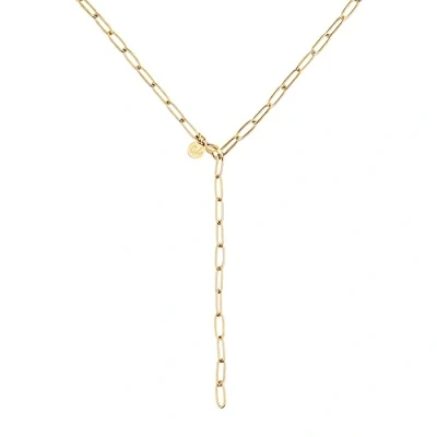 Abbildung von GD GOOD.designs Gliederkette Gold Damen Wasserfeste Y Kette I Verstellbare Ankerkette aus Edelstahl Vergoldete Frauen Halskette