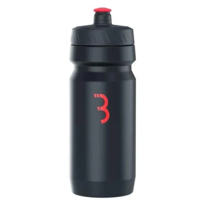 Abbildung von BBB Fahrrad Wasserflasche und Halter Kombination Universal Flaschenhalter für Rennrad MTB Lightweight FlexCage CompTank BBC 36C Schwarz/Rot