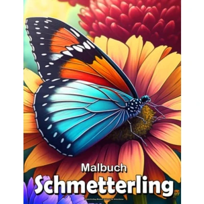 Abbildung von Schmetterling Blumen Malbuch für Erwachsene: Mandala und Muster Anti Stress Entspannung Erwachsene Jugendliche