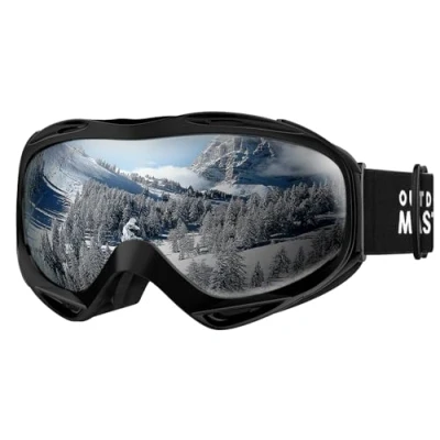 Abbildung von OutdoorMaster Unisex skibrille OTG für Damen und Herren, Snowboard Brille Schneebrille 100% UV Schutz brillenträger, Anti Nebel Ski Goggles Jungen(VLT10%)