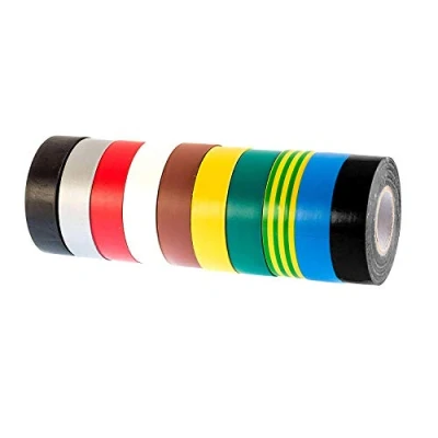 Abbildung von GTSE Isolierband Multi 19 mm x 33 m strapazierfähiges, selbstklebendes zum Schutz, Bündeln und Reparieren von Kabeln 10 Rollen