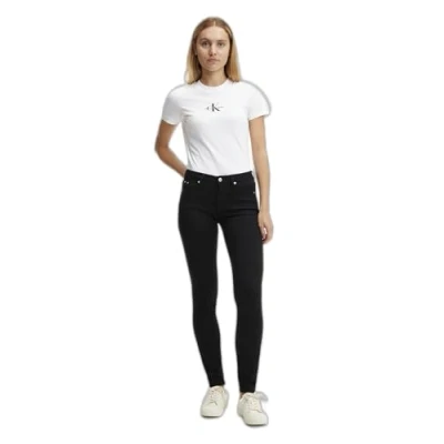 Abbildung von Calvin Klein Jeans Damen MID Rise Skinny J20J221582 Hosen, Denim (Denim Black), 36W / 34L