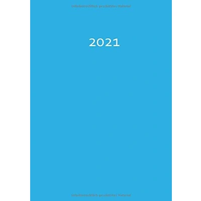 Abbildung von 2021: Kalender / Wochenplaner Timer Karibikblau Türkis DIN A5 1 Woche pro Doppelseite