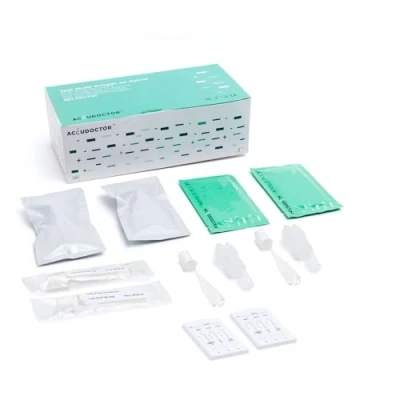 Abbildung von 2 Accudoctor Drogentest Speichel 6 in 1 Drogen im Speicheltest THC Cannabis Kokain Metanphetamin Marihuana Drogenschnelltest Schnelltest urin multidrogentest kit drug test