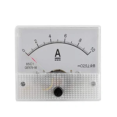 Abbildung von VBESTLIFE Strom Voltmeter Spannung 2.5 Genauigkeit Analog Panel(Teststrombereich: DC 0 10A)