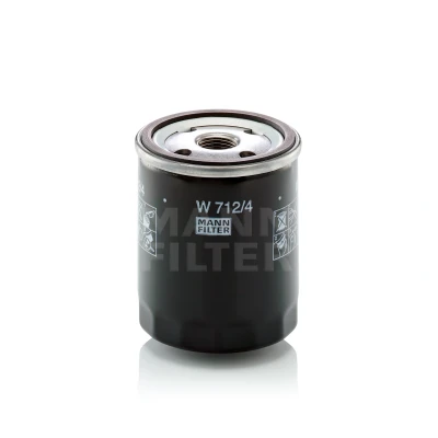 Abbildung von MANN FILTER W 712/4 Ölfilter 3/4 16 UNF mit einem Rücklaufsperrventil Anschraubfilter RENAULT: LAGUNA 2 Grandtour,