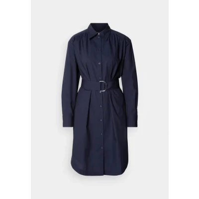 Abbildung von BOSS Delegant Blusenkleid, Damen, Größe: 38, Dark blue